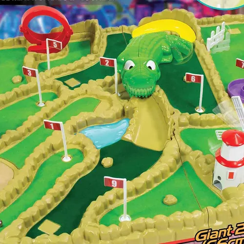 Vista 7 de Ambassador Games: Electronic Arcade Mini Golf - Área de juego gigante de 26 x 16.5, campo de mesa de 9 hoyos, 5 obstáculos móviles, adultos y niños