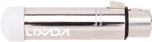 Vista 3 de Lixada 2.4G DMX512 receptor hembra inalámbrico XLR, control de luces LED para fiestas, plateado (Receiver-Silver)