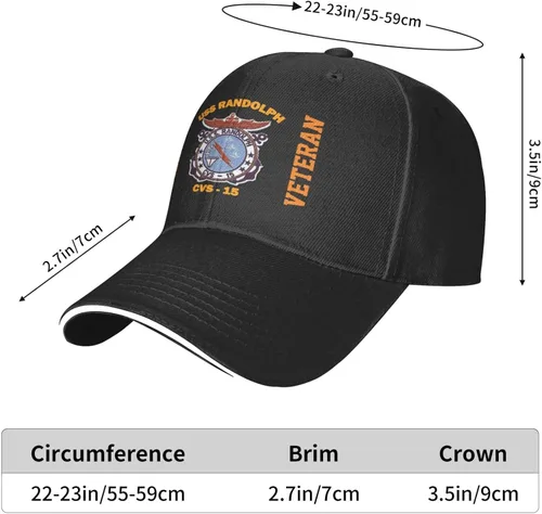 Vista 3 de USS Randolph Cvs-15 - Gorra de béisbol clásica ajustable para papá