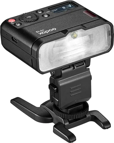 Vista 4 de Godox MF12 MF12-K2 Macro Flash Off-Camera TTL Flash Speedlite 12W, Control Inalámbrico 2.4G, Modo TTL/M, Batería de Litio Integrada 3.7V/6.29W