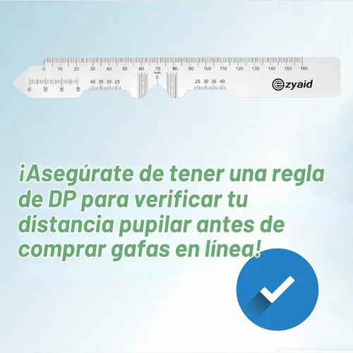 Vista 4 de Ezyaid Regla PD con manual de instrucciones – Regla de distancia pupilar para medición de distancia de pupila, herramienta de medición de PD