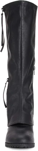 Vista 3 de MUK LUKS Botas de encaje para mujer - Gris
