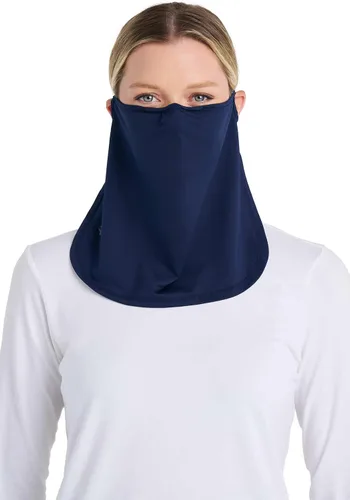 Vista 10 de Coolibar Máscara facial Crestone UV UPF 50+ para hombre y mujer, protección solar Beige