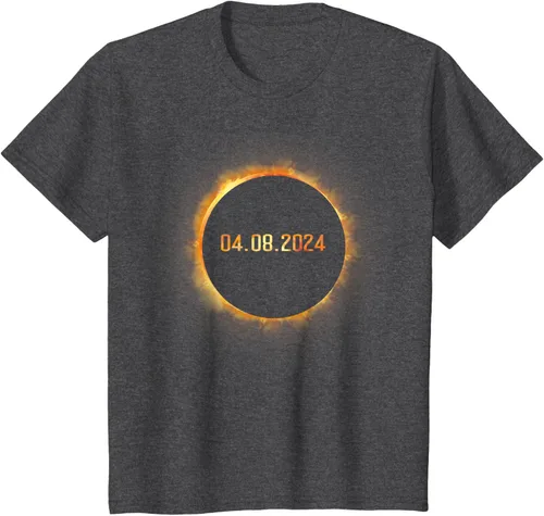 Vista 30 de Totality 04.08.24 Total Solar Eclipse 8 de abril de 2024 Eclipse Camiseta, Negro, S