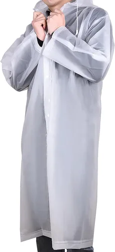 Vista 6 de Mudder - Impermeable portátil para adultos, Poncho para lluvia con capucha y mangas
