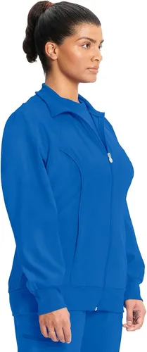 Vista 65 de Infinity by Cherokee 2391A - Chaquetas médicas con cremallera frontal para mujer, tela elástica en 4 direcciones