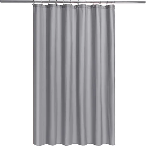 Vista 61 de N&Y Home Cortina o forro de tela para ducha, lavable a máquina, estrecho, negro, de 36 x 72 pulgadas Hotel Quality, Bottom Magnets, Washable