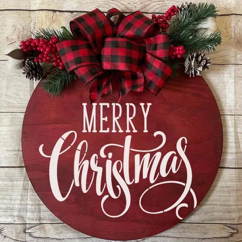 Vista 5 de Plantillas de Navidad para pintar sobre madera de 12" Plantilla de Feliz Navidad Plantillas de vacaciones Plantillas de dibujo para colgar