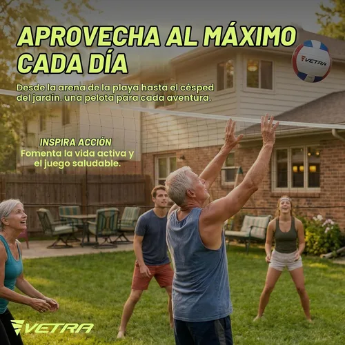 Vista 6 de VETRA Premium, Soft Touch Volleyball, Official Size 5, Super Soft Volleyball Training Equipment for Professional & Recreational Use Practice, Sports