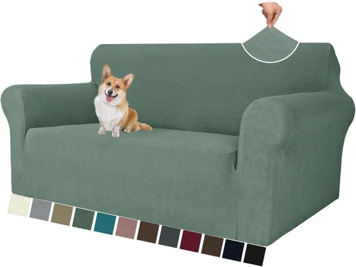 Vista 75 de MAXIJIN Funda elástica para silla con brazos, 1 pieza para sofá o silla de estar, funda antideslizante (31-46 pulgadas), protector de muebles que se