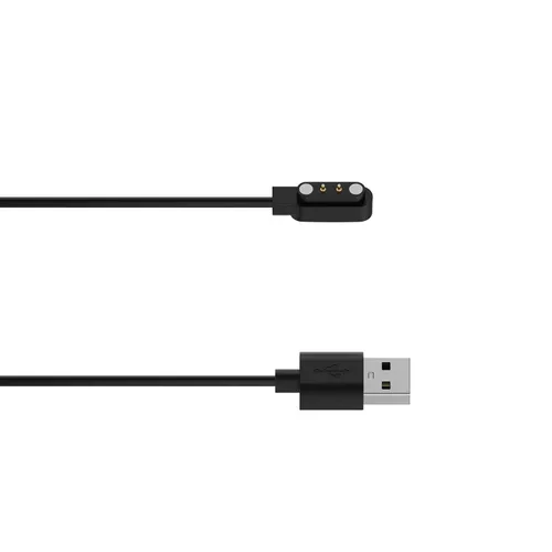 Vista 5 de Cable USB para reloj inteligente AKUMAKA i70, cargador magnético de 2 pines para mujeres con relojes inteligentes de diamantes
