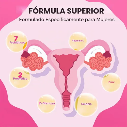 Vista 5 de 70 mil millones de UFC probióticos vaginales, equilibrio de pH
