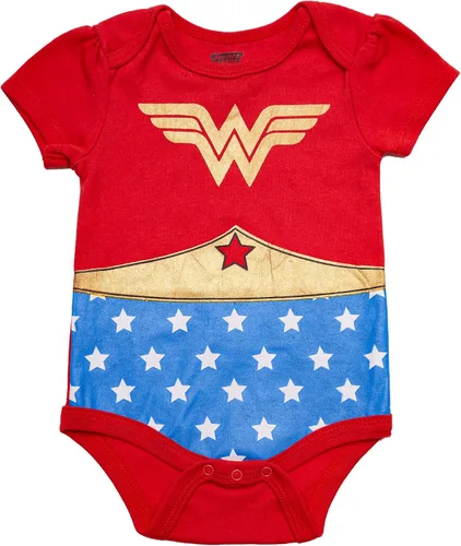 Vista 4 de DC Comics Liga de la Justicia - Paquete múltiple de body para niña recién nacida
