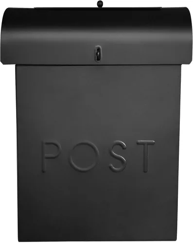 Vista 2 de NACH Buzón con bloqueo, 13.9 x 3.93 x 10.6 pulgadas, buzón negro con cerradura, soporte de pared para buzón colgante - El buzón con cerradura Emily