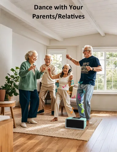 Vista 6 de iGuerburn Reproductor de música simple para personas mayores con demencia Reproductor de MP3 fácil para pacientes con Alzheimer, demencia