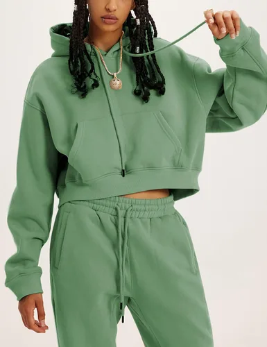 Vista 2 de LTSCNRM Conjunto deportivo de 2 piezas para mujer, sudadera con capucha y forro polar