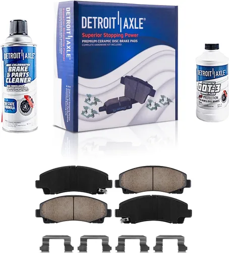 Vista 127 de Detroit Axle - Pastillas de freno de cerámica delanteras Reemplazo de pinza de freno derecha para Dodge Ram 1500 Dakota, Ram 1500 Classic - Juego