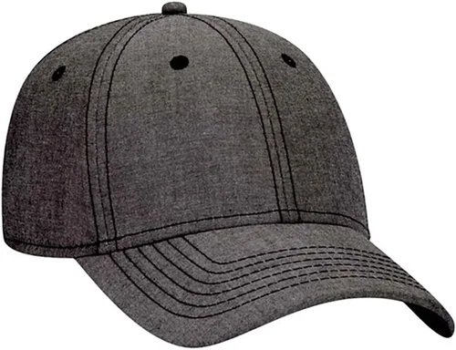 Vista 12 de Ashen Fane Gorra de béisbol básica de sarga de algodón superior de perfil bajo estructurado de 6 paneles