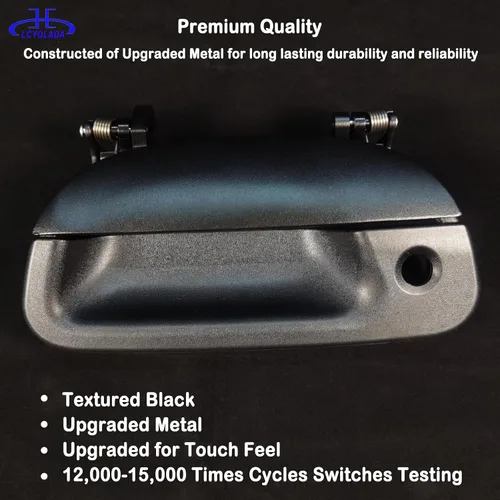 Vista 3 de Pestillo de manija de metal para puerta trasera compatible con Ford F150 F250 F350 F450 F550 Super Duty 01-05, Ford Explorer Sport Trac 01-05