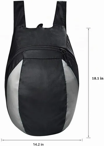 Vista 2 de Mochila para casco de motocicleta, bolsa de almacenamiento compacta y ligera con gran capacidad de 28L