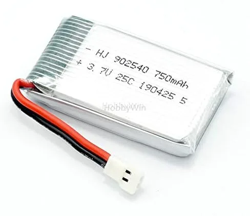 Vista 3 de Batería LiPO MX2.0-2P de 3,7 V 1S, 750 mAh, 25 C, enchufe para dron FPV modelo RC helicóptero de avión