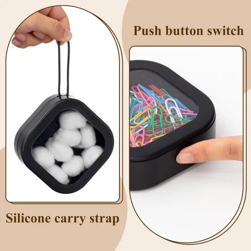 Vista 4 de Kathfly Paquete de 2 organizadores de cintas para el cabello, soporte portátil para bandas para el cabello, organizador portátil para accesorios
