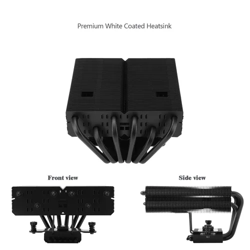 Vista 5 de Thermalright SI-100 Black Enfriador de aire para CPU, tubos de calor de 6×6mm, TL-E12B Ventilador silencioso PWM con rodamiento S-FDB V2.0