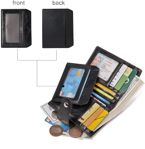 Vista 7 de BOSTANTEN Bolsos de cuero para mujeres ocultos llevar señoras grandes diseñador Hobo bolsas paquete con mujeres cartera de cuero RFID bloqueo