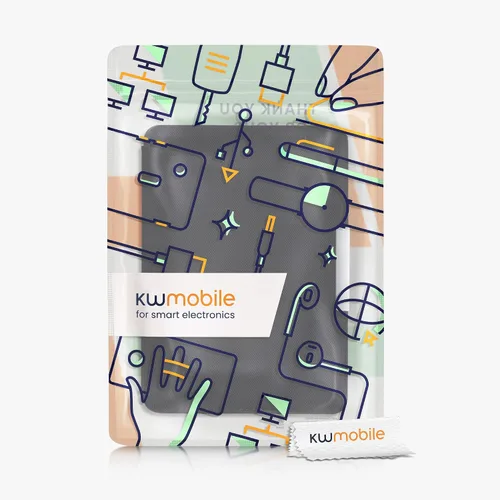 Vista 7 de kwmobile Funda compatible con Amazon Kindle Paperwhite - Funda protectora de nailon para lector electrónico - Negro