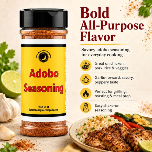 Vista 2 de Premium Condimento ADOBO Coctelera grande Sin calorías Sin grasa Sin colesterol Sin azúcar Savory adobo seasoning with garlic-forward