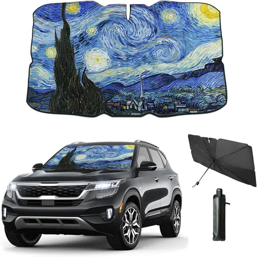 Vista 19 de Parasol plegable para parabrisas de auto para ventana delantera Sombrilla para parabrisas de auto Visor solar para parabrisas 2025 Accesorios