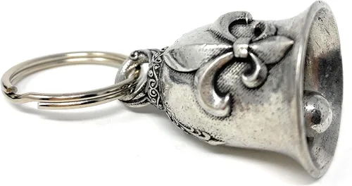Vista 3 de Fleur De Lis - Accesorio de campana de motociclista o llavero para la suerte