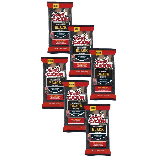 Vista 9 de Frijoles negros sazonados 16 oz Ragin Cajun (paquete de 1)