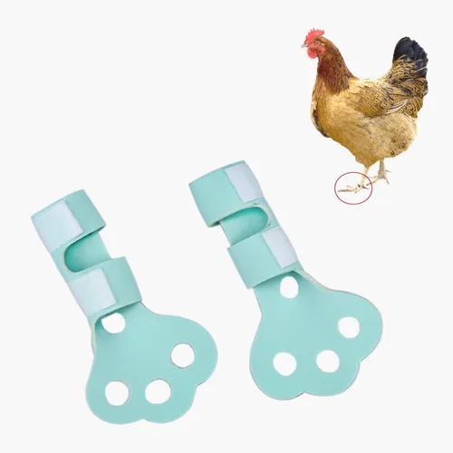 Vista 4 de Paquete de 2 zapatos protectores de pollo para pollo, elevador de pollo, patas de pavo, patas