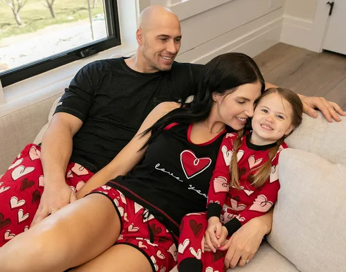 Vista 3 de Lazy One Pijamas de vacaciones a juego para la familia conjuntos de pijama de vacaciones para adultos adolescentes niños y perros