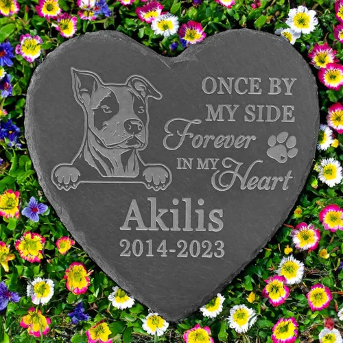 Vista 28 de Regalos conmemorativos de American Staffordshire Terrier, piedra de terrier estadounidense de Staffordshire, regalos de pérdida de American