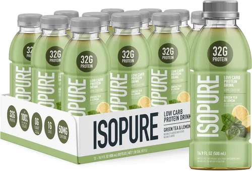 Vista 11 de Isopure Zero Carb 32g Proteína Transparente Lista para Beber, Aislado de Proteína de Suero, Ponche Alpino, 12 Paquetes (El empaque puede variar)