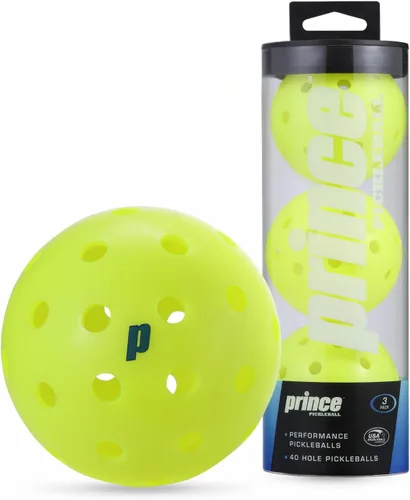 Vista 7 de Prince - Paquete de 12 pelotas de pickleball para exteriores, aprobadas por USAPA, 40 agujeros