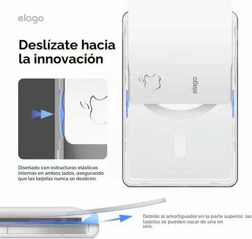 Vista 6 de elago Tarjetero magnético transparente para iPhone