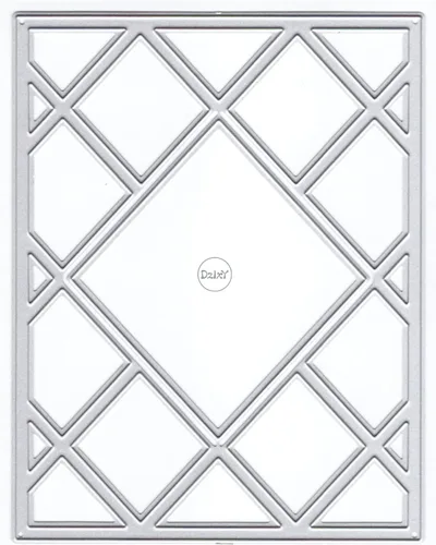 Vista 4 de DzIxY Troqueles de corte de metal de fondo geométrico para hacer tarjetas, papel de gofrado, troquelados, plantillas de máquina de álbumes