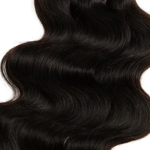Vista 3 de Cabello humano ondulado a granel, 4 paquetes (7.05 oz) negro natural, 16, 18, 20, 22 pulgadas, sin trama, para caja sin costuras y trenzas bohemias