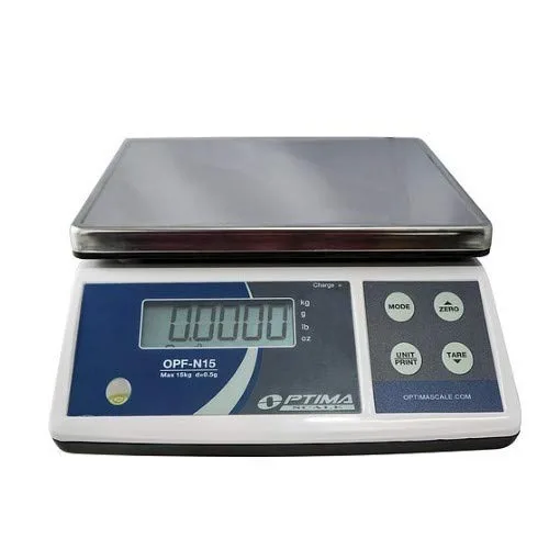 Vista 2 de Optima Scales Balanza digital de precisión OPF-N15, 33.1 lbs x 0.02 oz