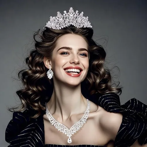 Vista 2 de Kamirola - Corona de reina y tiara corona de princesa para mujeres y niñas, diademas de cristal para novias, disfraces góticos de Halloween