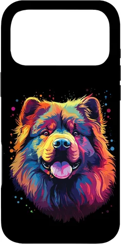 Vista 20 de Watercolour Colourful Dog Chow Chow Case for iPhone 16
