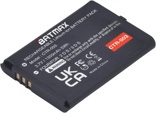 Vista 2 de Batmax Batería CTR-003 de 1350mAh para consola de juegos Nintendo 3DS 2DS