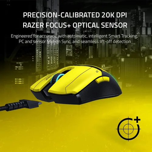 Vista 4 de Razer Viper Ultimate - Mouse inalámbrico ligero para juegos y base de carga RGB tecnología inalámbrica Hyperspeed - Sensor óptico DPI de 20 K