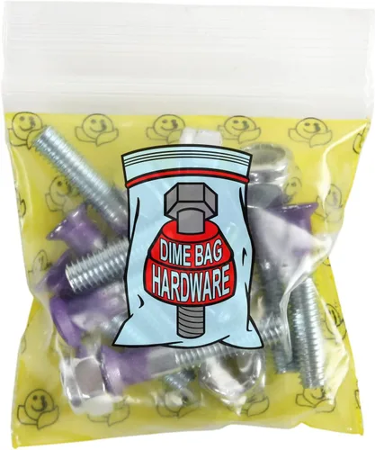 Vista 2 de Dimebag Hardware Montaje Monopatín Tuercas y Pernos 1" Phillips - Monopatín Truck Hardware - Muchos Colores Púrpura