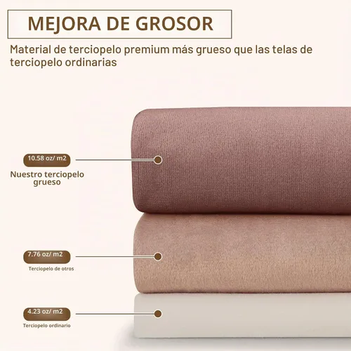 Vista 5 de StangH - Cortinas de terciopelo rojo para dormitorio, decoración navideña, 42 pulgadas de ancho x 84 pulgadas de largo, 2 paneles *Serie Otoño - Rojo