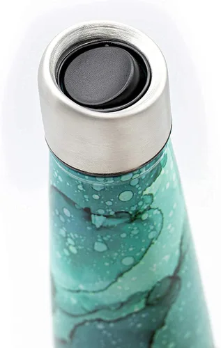 Vista 7 de Botella de agua aislada – Botellas de agua recargables de acero inoxidable para adultos, vaso reutilizable de viaje con tapa a prueba de fugas