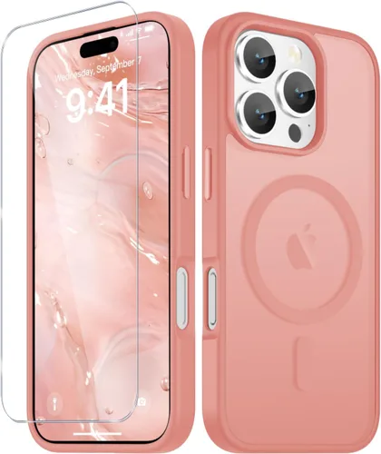 Vista 1183 de Funda para Google Pixel 10 Pro XL, cubierta magnética mate, color negro Fit for MagSafe, Screen Protector included, Shockproof Military Grade